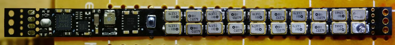 Panoramic strip showing the back stitch construction