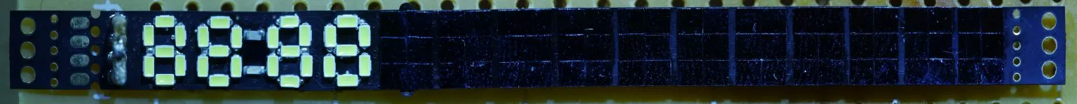 Panoramic strip of Digit Watch build photos